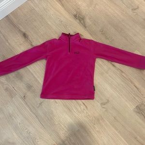 KIDS JACK WOLFSKIN FLEECE SWEATER HOT PINK SWEATER SIZE 8